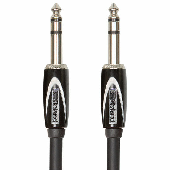 Roland Black Series Interconnect Cable - 1/4" - 1/4" TRS - 5ft