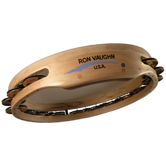 Ron Vaughn 10" FireBird Fluted German Silver/T-10 Concert Tambourine