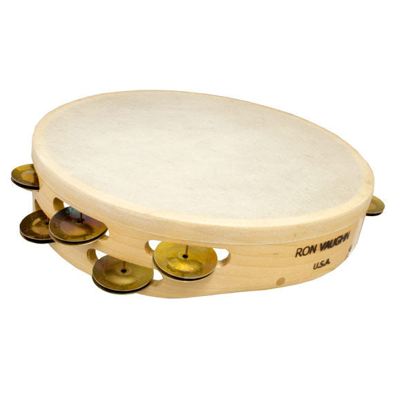 Ron Vaughn 10" German Silver Concert Tambourine