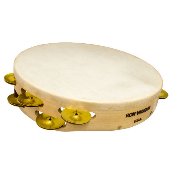 Ron Vaughn 10" Hammered R-1 Brass Concert Tambourine