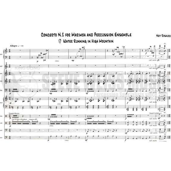 Rosauro-Concerto #2 for Marimba & Percussion Ensemble (SP)-M/P