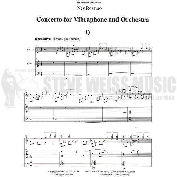 Rosauro-Concerto for Vibraphone and Orchestra (SP)-V/PN
