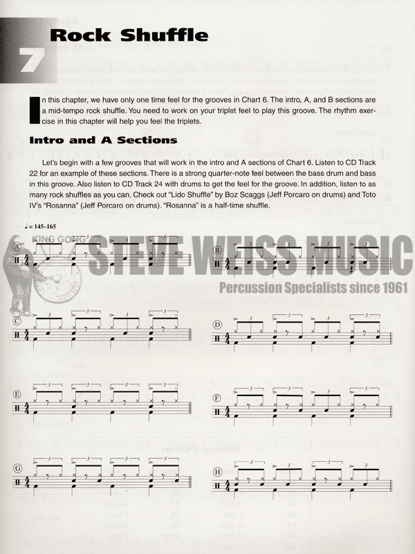Roscetti-Rock Drumming Workbook (book/CD)