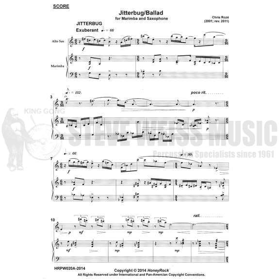 Roze-Jitterbug/Ballad (SP)-MARIMBA/SAX VERSION