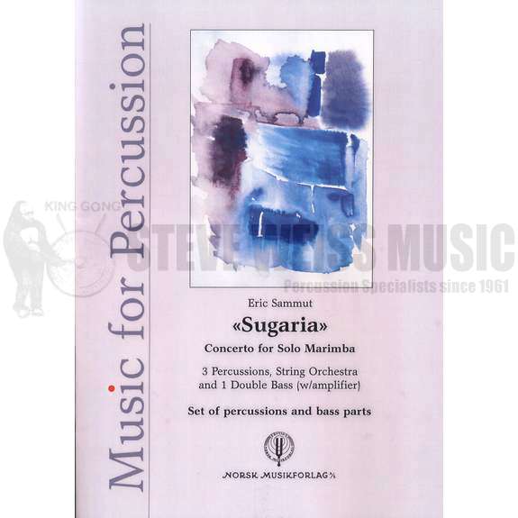 Sammut-Sugaria (Set of percussion and bass parts)-Solo M/ P/CB/string orch.