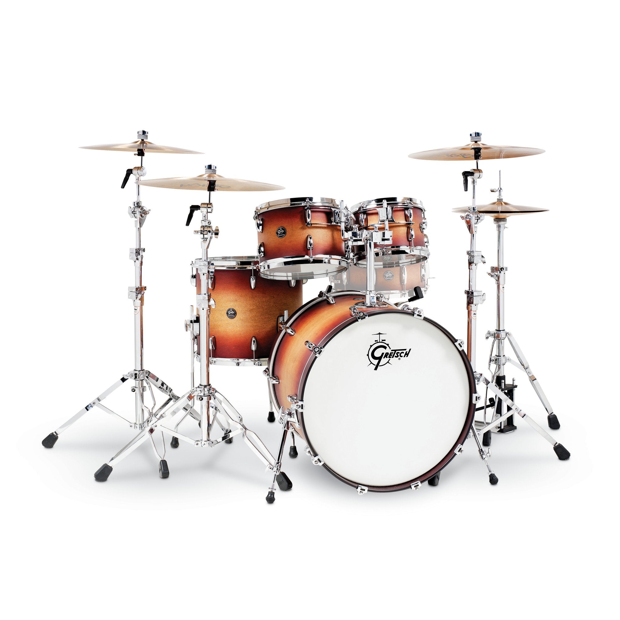 Satin Tobacco Burst - Gretsch Renown 4 Piece Maple Shell Pack - 22" bass Drum rn2-e8246-stb