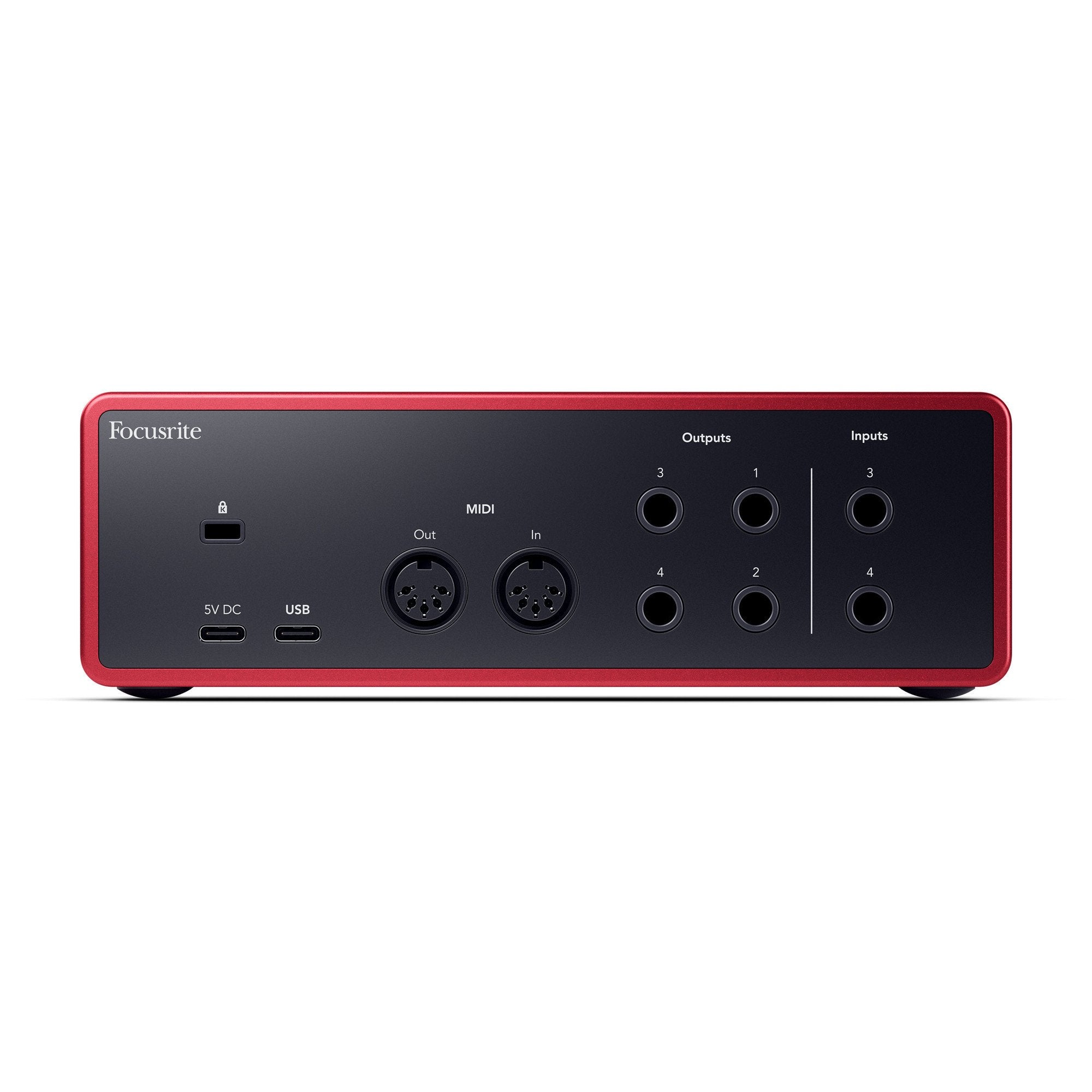 Focusrite Scarlett 4i4 Audio Interface Rear