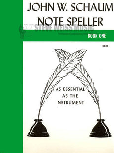 Schaum-Note Speller (Bk 1)