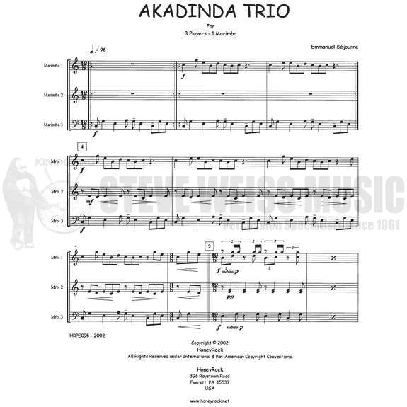 Sejourne-Akadinda Trio (SP)-M (3 players)