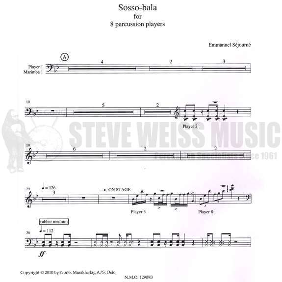 Sejourne-Sosso-Bala (PARTS ONLY)-V/2M/P