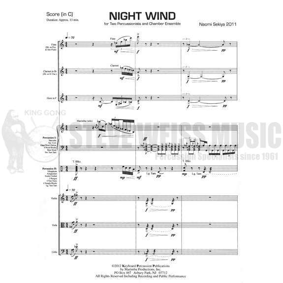 Sekiya-Night Wind (SP)-V/M/almgl./P/FL/CL/HN/VN/VA/VC