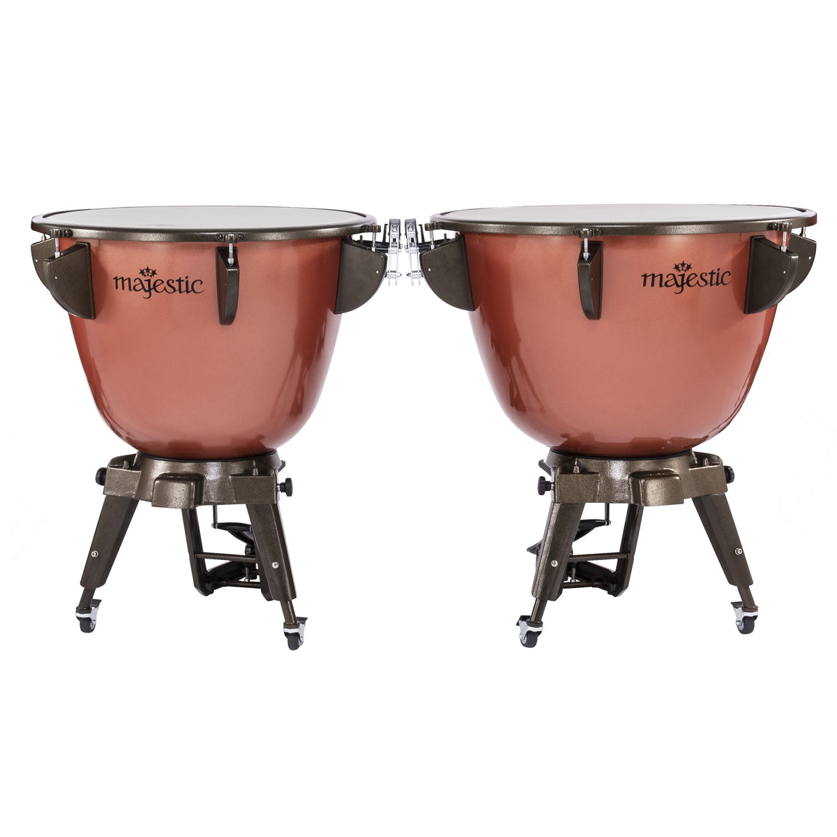 Set of 2 Majestic Harmonic Fiberglass Timpani - 26"/29" - Image 1