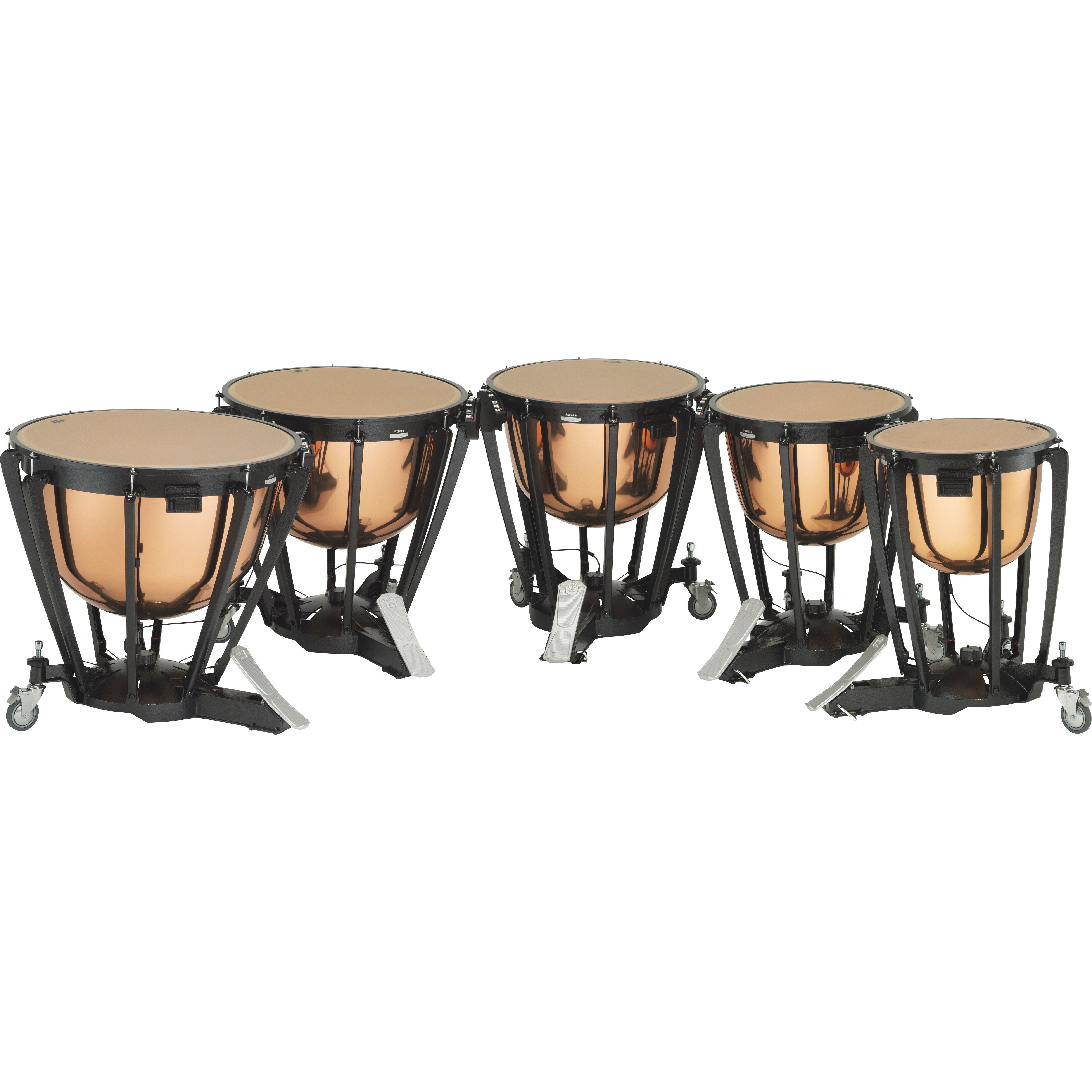 Set of 4 Yamaha Intermediate Series Smooth Copper Timpani - 23"/26"/29"/32"