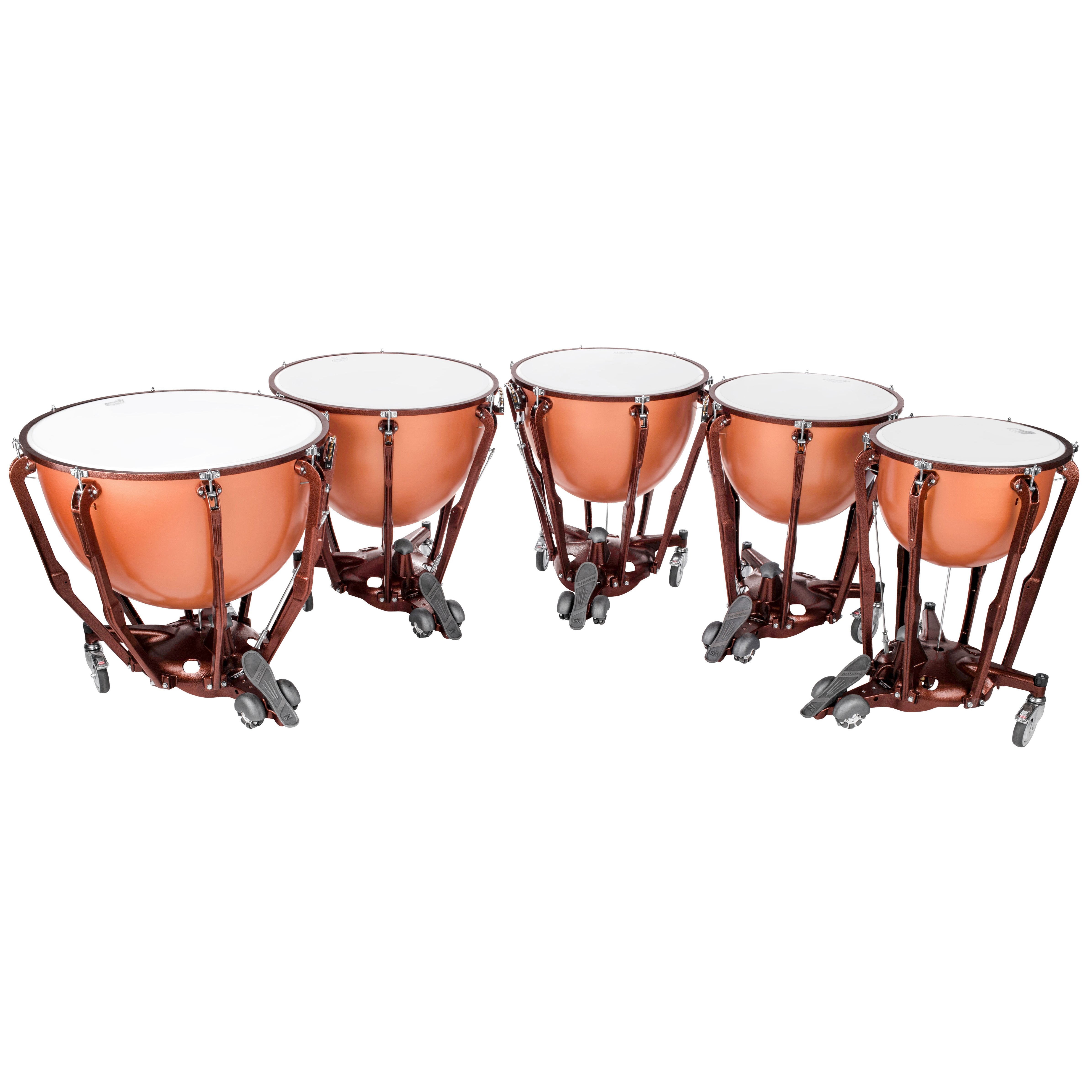 Set of 5 Ludwig Standard Series Fiberglass Timpani with Gauges - 20"/23"/26"/29"/32" - Image 2