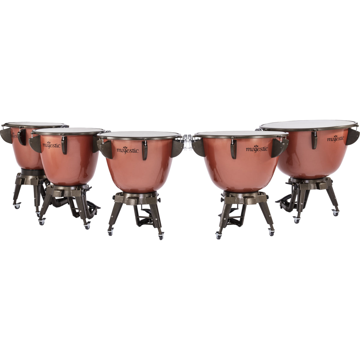 Set of 5 Majestic Harmonic Fiberglass Timpani - 20"/23"/26"/29"/32" - Image 1