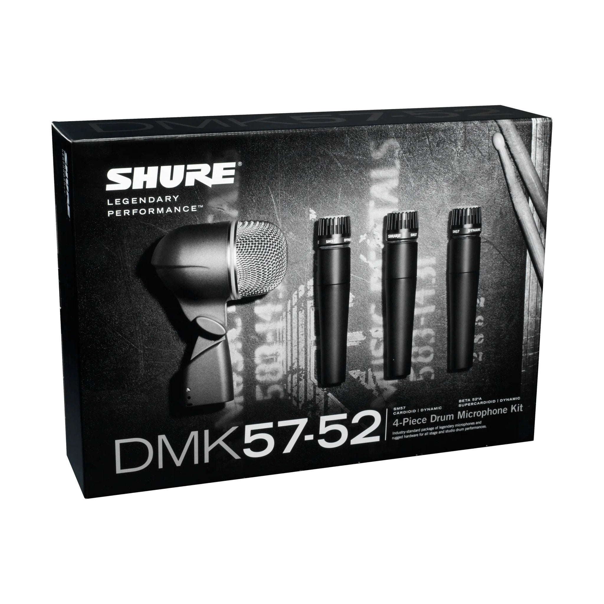 Shure DMK57-52 Drum Microphone Kit Packaging