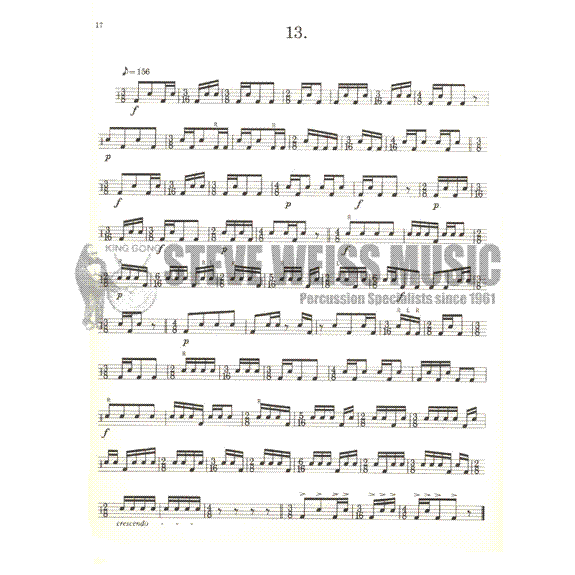 Silverman-17 Progressive Etudes for Two Drums