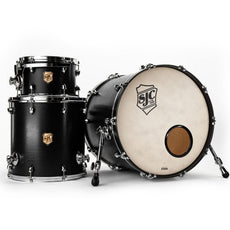 SJC Tour Series 3-Piece Shell Pack Matte Black 22" Bass Drum T22K322MBCH