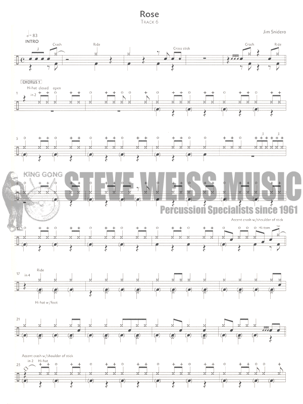 Snidero-Jazz Conception for Drums (Online Audio Access)