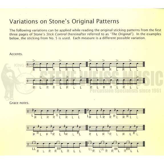 Solomon-Variations on the First 3 Pages of Stone's Stick Control