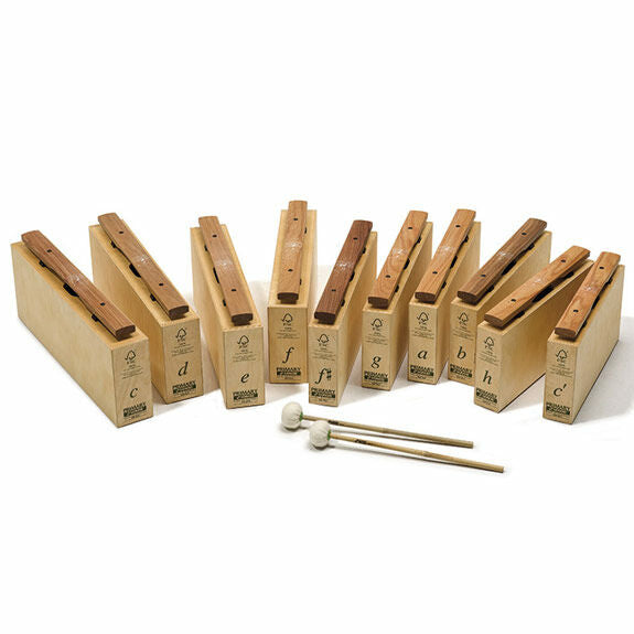 F - Sonor Orff Chime Bars Wood - Deep Bass Primary Line (Pao Rosa)