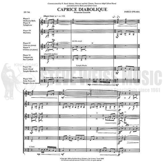 Spears-Caprice Diabolique (SP)-P/4T/V/C/M/B/X