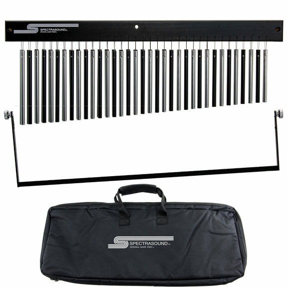 Spectrasound SM-35ZA Mark Tree Bar Chimes with Bag and Dampening Bar - Zebra Aluminium