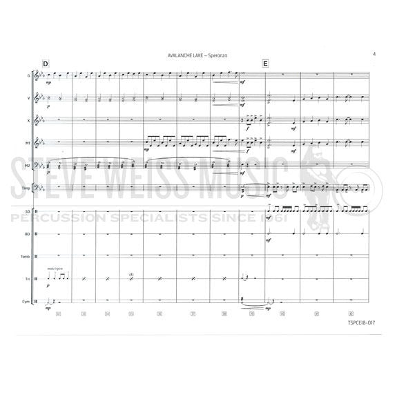 Speranza-Avalanche Lake (SP)-B/V/X/2M/4T/P
