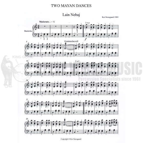 Stensgaard-Two Mayan Dances-M(6 mallets)