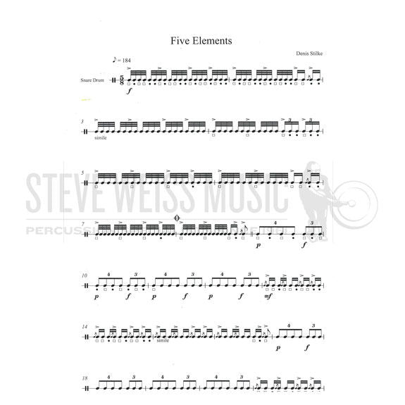 Stilke-Snare Time: 2x5 Solos for Snare Drum
