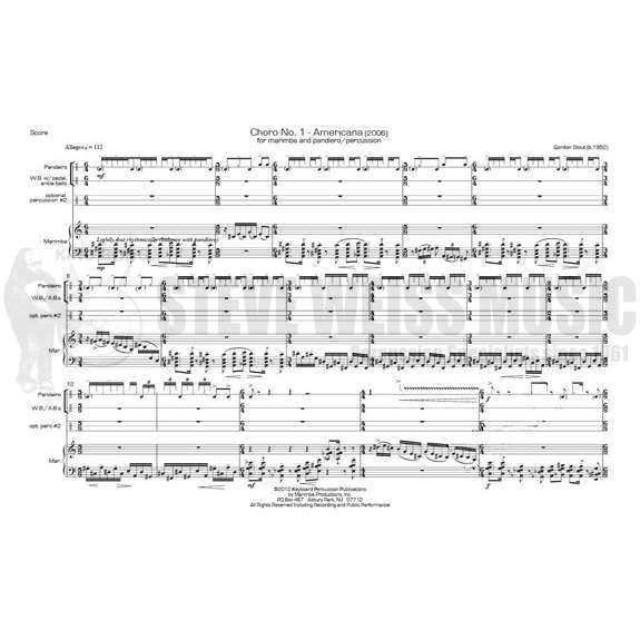 Stout-Choro No. 1-Americana (SP)-M/P OS