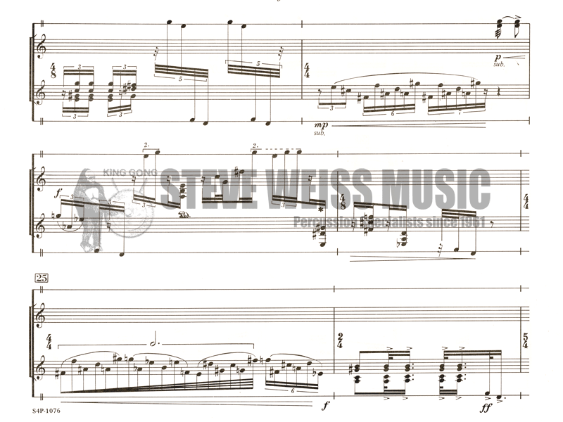 Stout-Diptych for Marimba and Percussion Solo-P/V/M