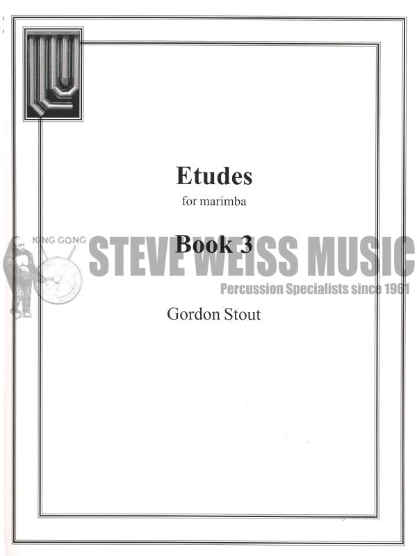 Stout-Etudes for Marimba Bk. 3-M