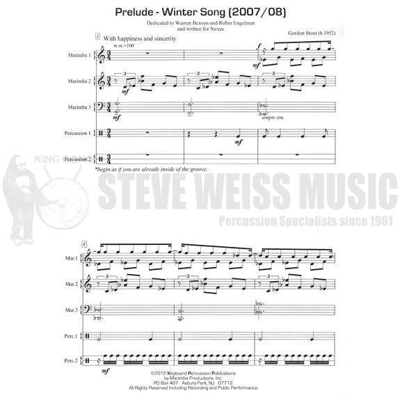 Stout-Prelude-Winter Song (SP)-2V/3M/P