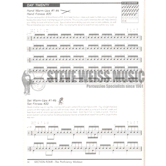 Sweeney-30-Day Drum Workout (Book & DVD)
