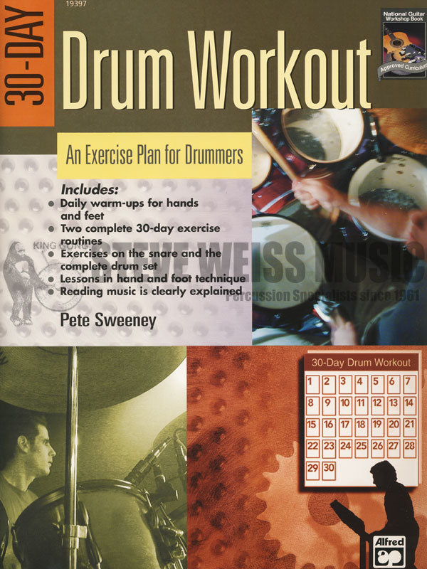 Sweeney-30-Day Drum Workout (Book & DVD)