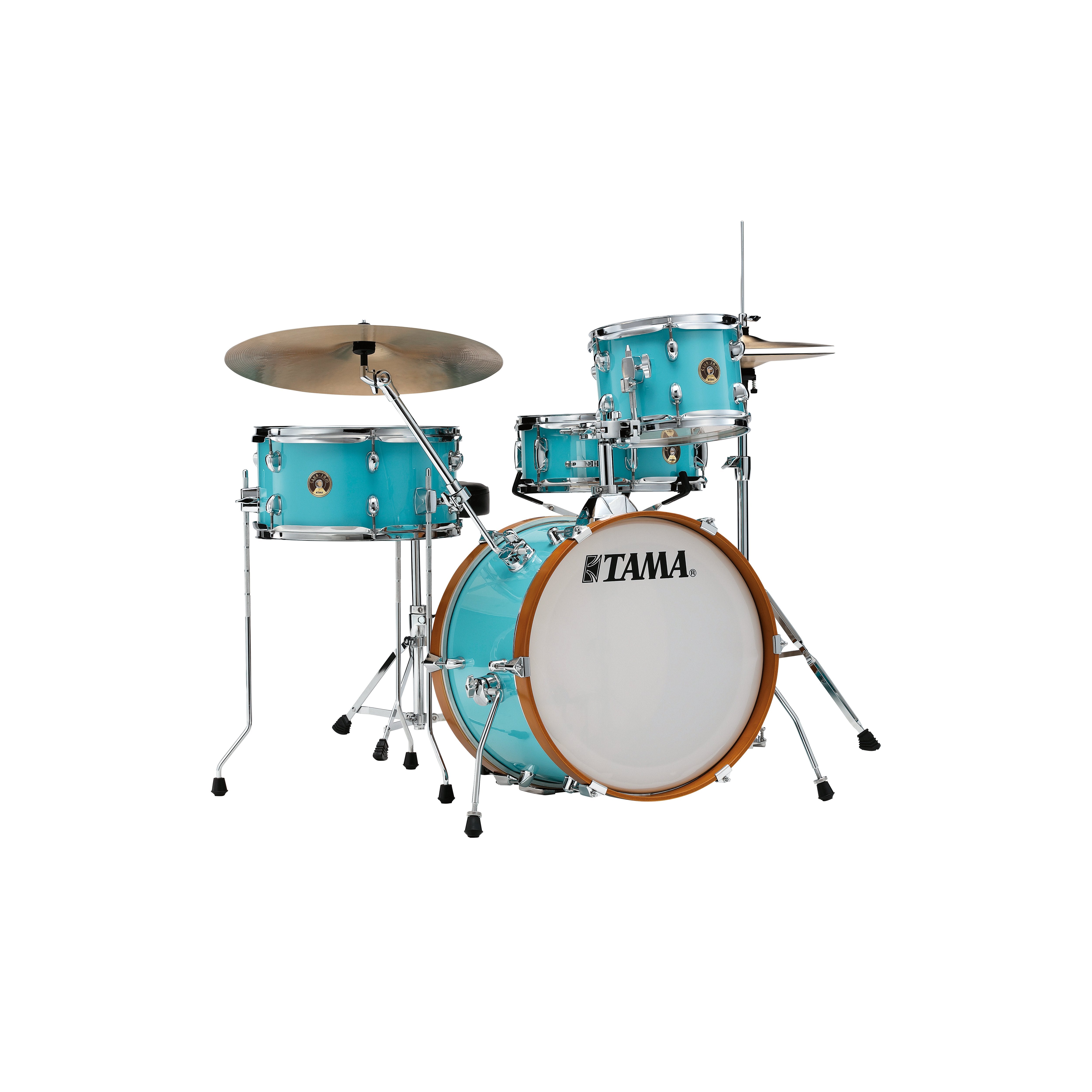 Tama Club Jam 4-Piece Wrap Finish Drum Set Shell Pack - 18" Bass Drum - Aqua Blue