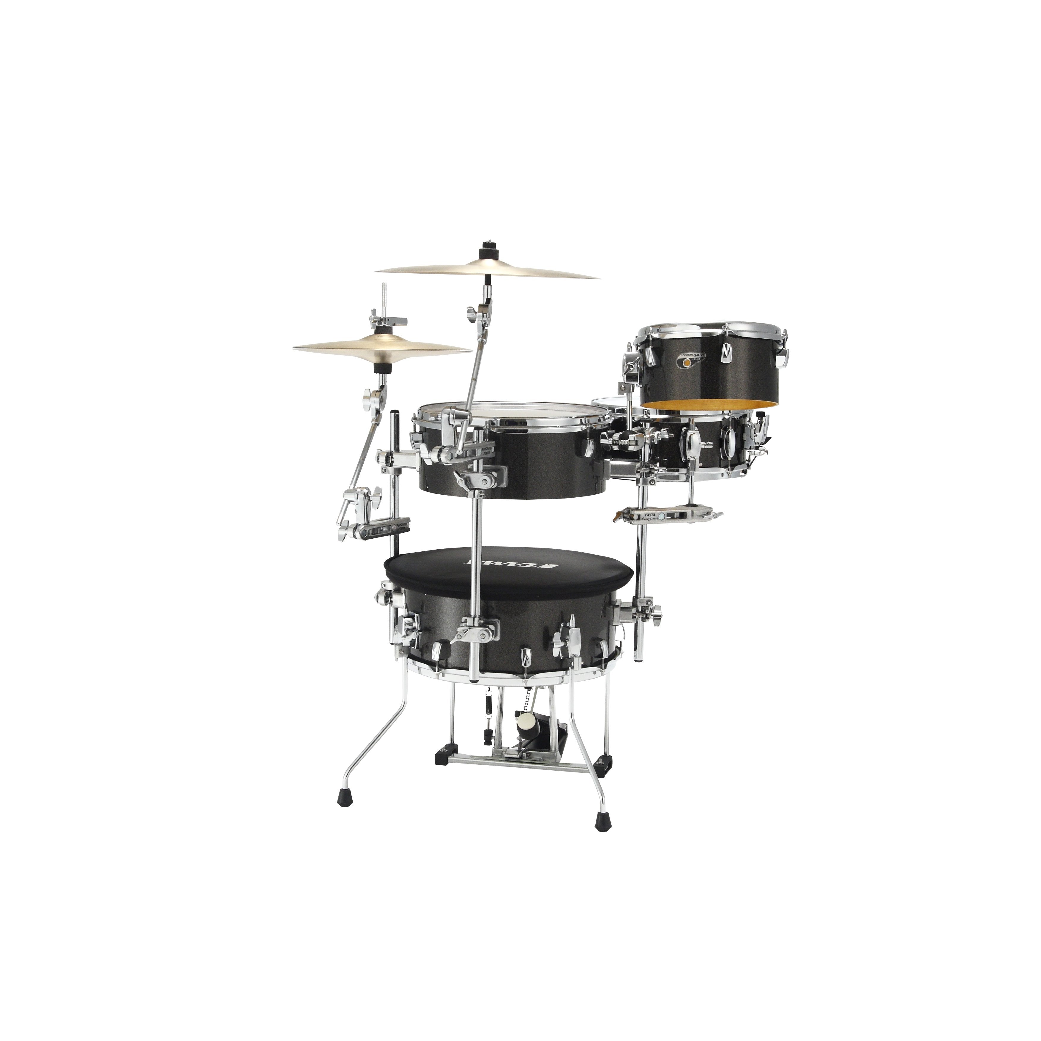 Tama Cocktail-JAM Mini 4-piece Drum Set with Hardware - Midnight Gold Sparkle