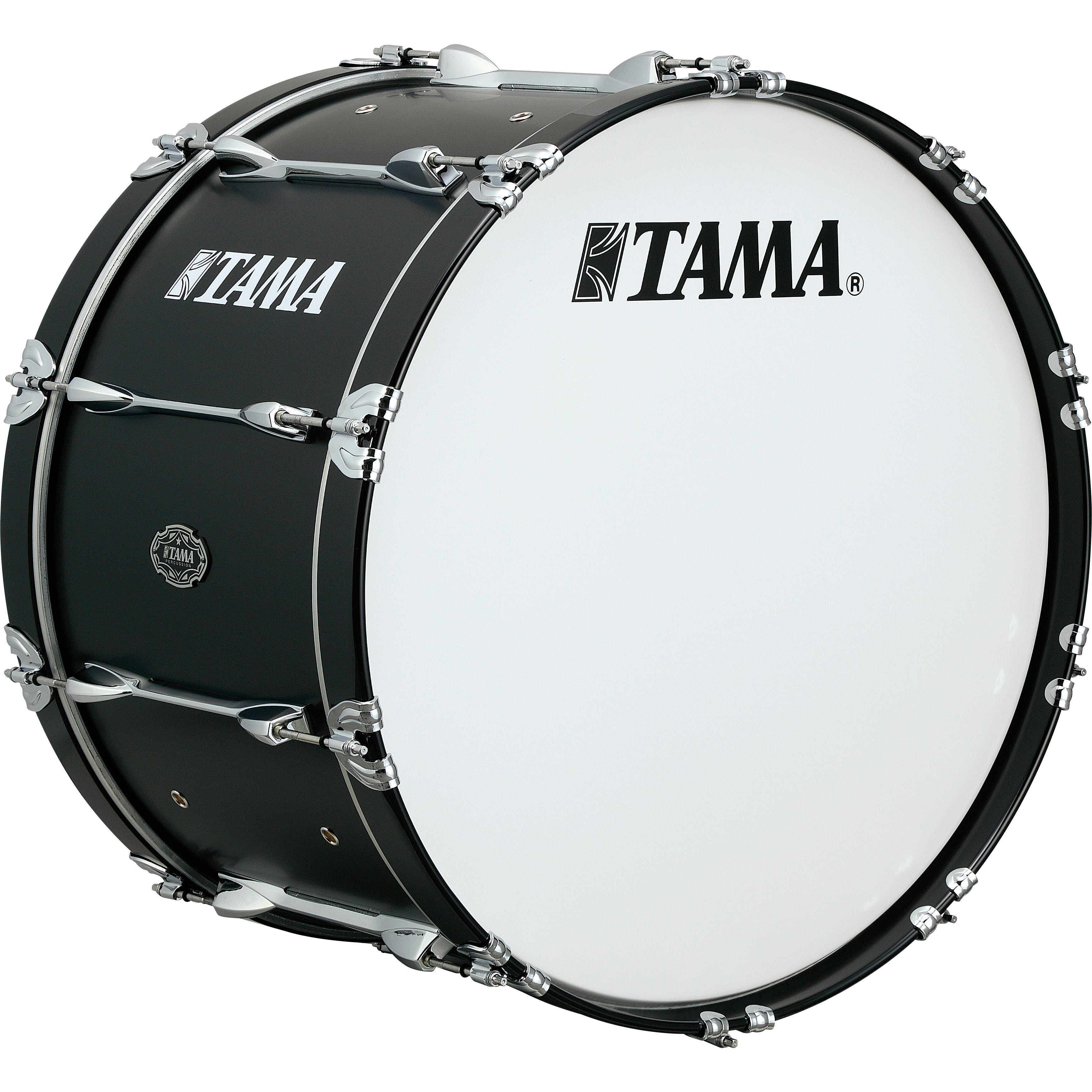 Tama Fieldstar Marching Bass Drum - 30" x 14" - Satin Black