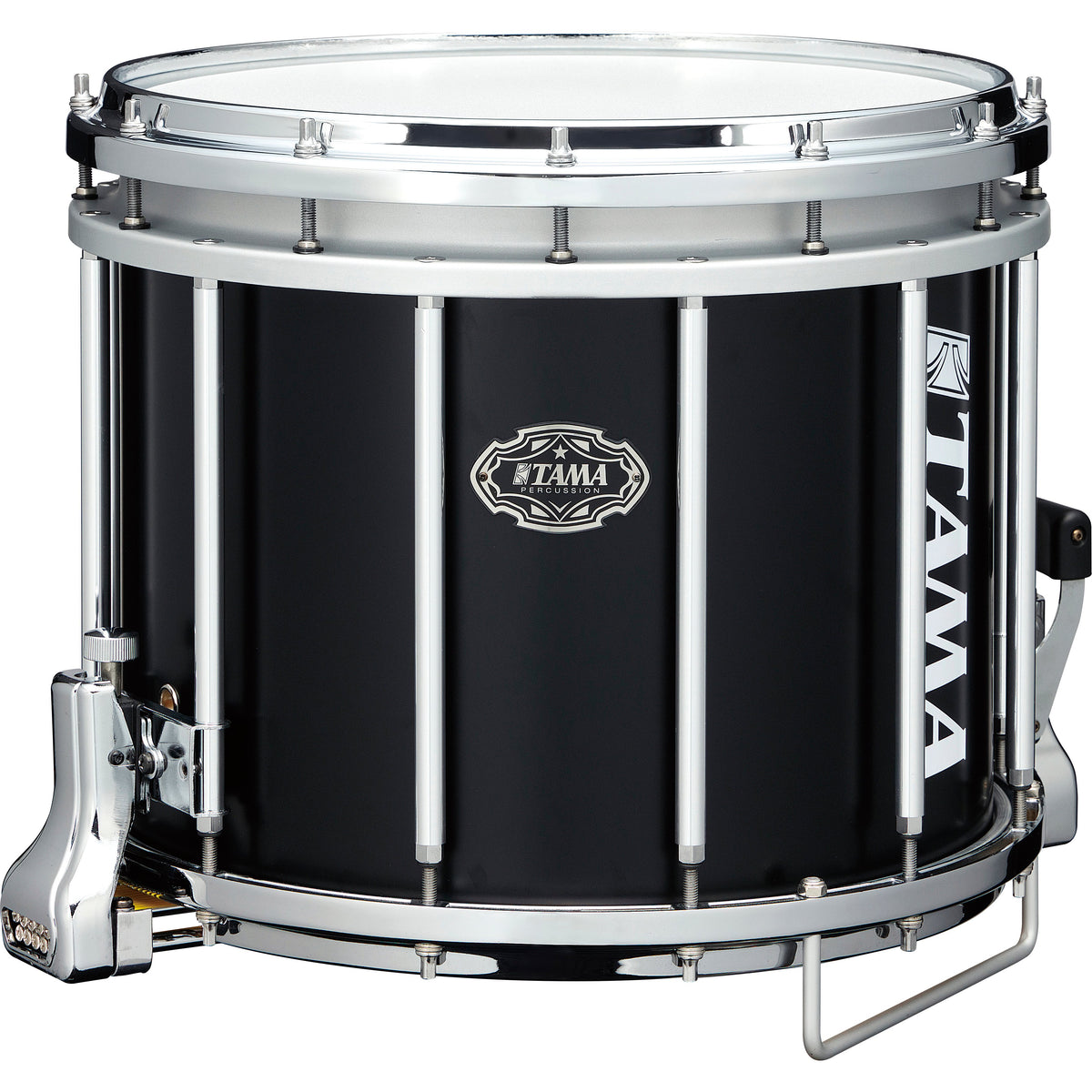 Tama Fieldstar Marching Snare Drum - 14" x 12" - Satin Black