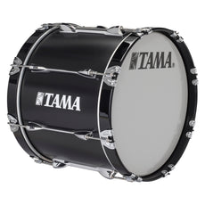 Tama Starlight Marching Bass Drum - 20" x 14" - Satin Black