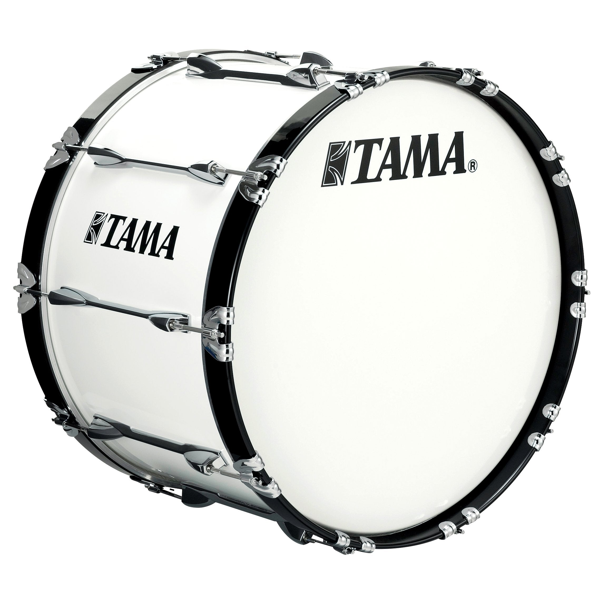 Tama Starlight Marching Bass Drum - 26" x 14" - Sugar White