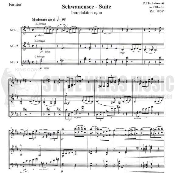 Tchaikovsky-Swan Lake Suite arr. Klemke (Score ONLY)-3M