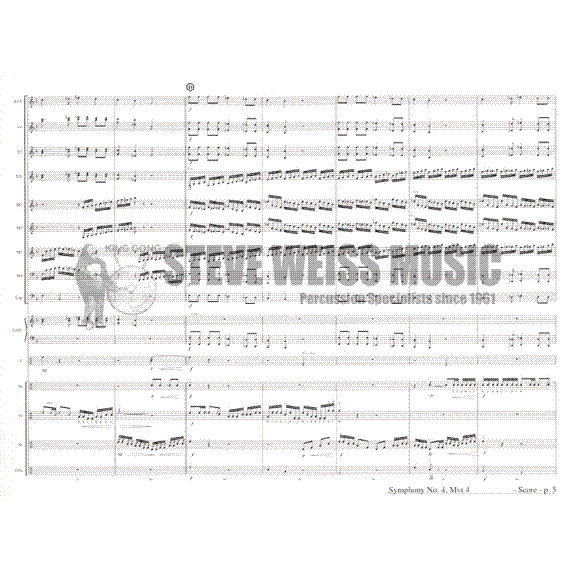 Tchaikovsky-Symphony No. 4 Mvt. 4 arr. West (SP)-B/V/C/X/ 3M/4T/P/Synth.