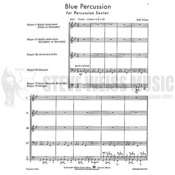 Tilles-Blue Percussion(SP)-P/T/B/V/X