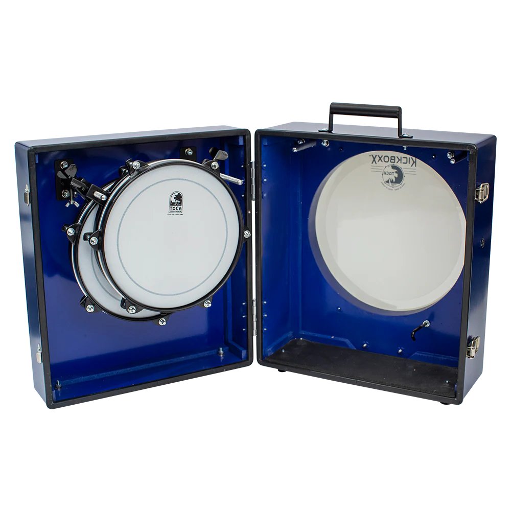 Toca Kickboxx Pro Suitcase Drum Set Inside Storage