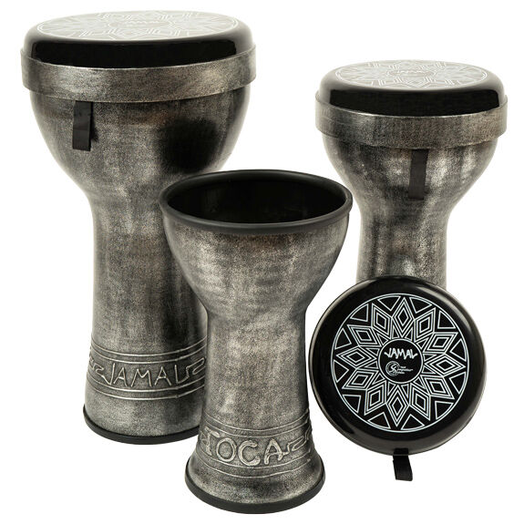 9.5" Small - Toca Jamal Series Sympatico Series Tunable Doumbek with Black Fiber Head