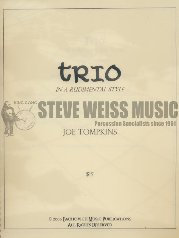 Tompkins-Trio in a Rudimental Style (3P)-3BD/3SD