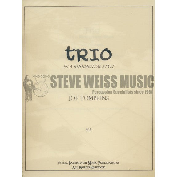 Tompkins-Trio in a Rudimental Style (3P)-3BD/3SD