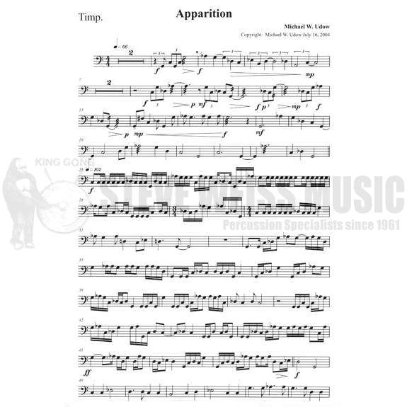 Udow-Apparition (Perc. ens. version) (SP)-solo 5T/B/2V/C/ M/P